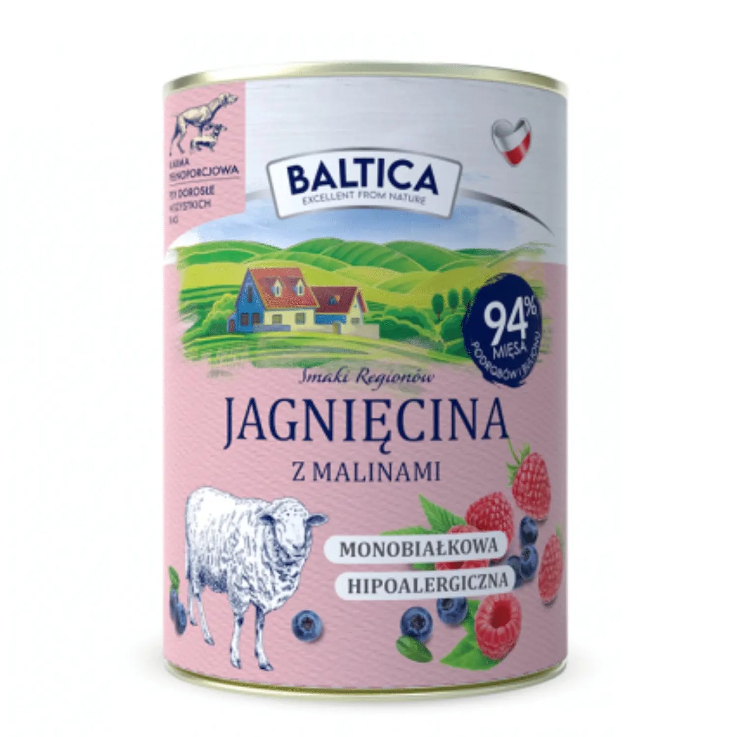 Baltica Karma Mokra Jagnięcina Z Malinami 400g