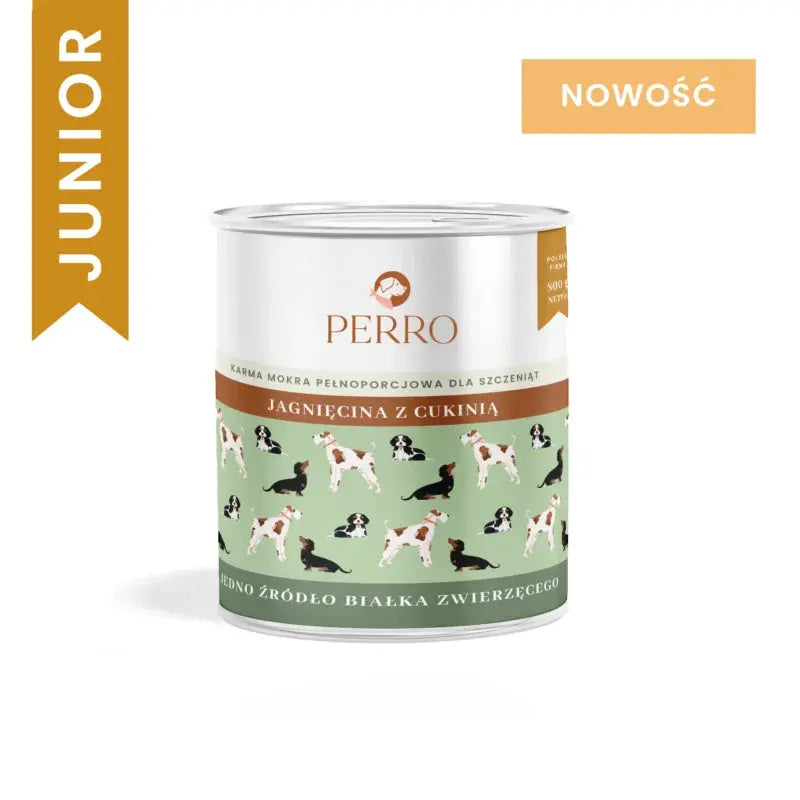 Karma mokra JUNIORJagnięcina z cukinią – monobiałkowa formuła dla szczeniąt wszystkich ras - Psijemność