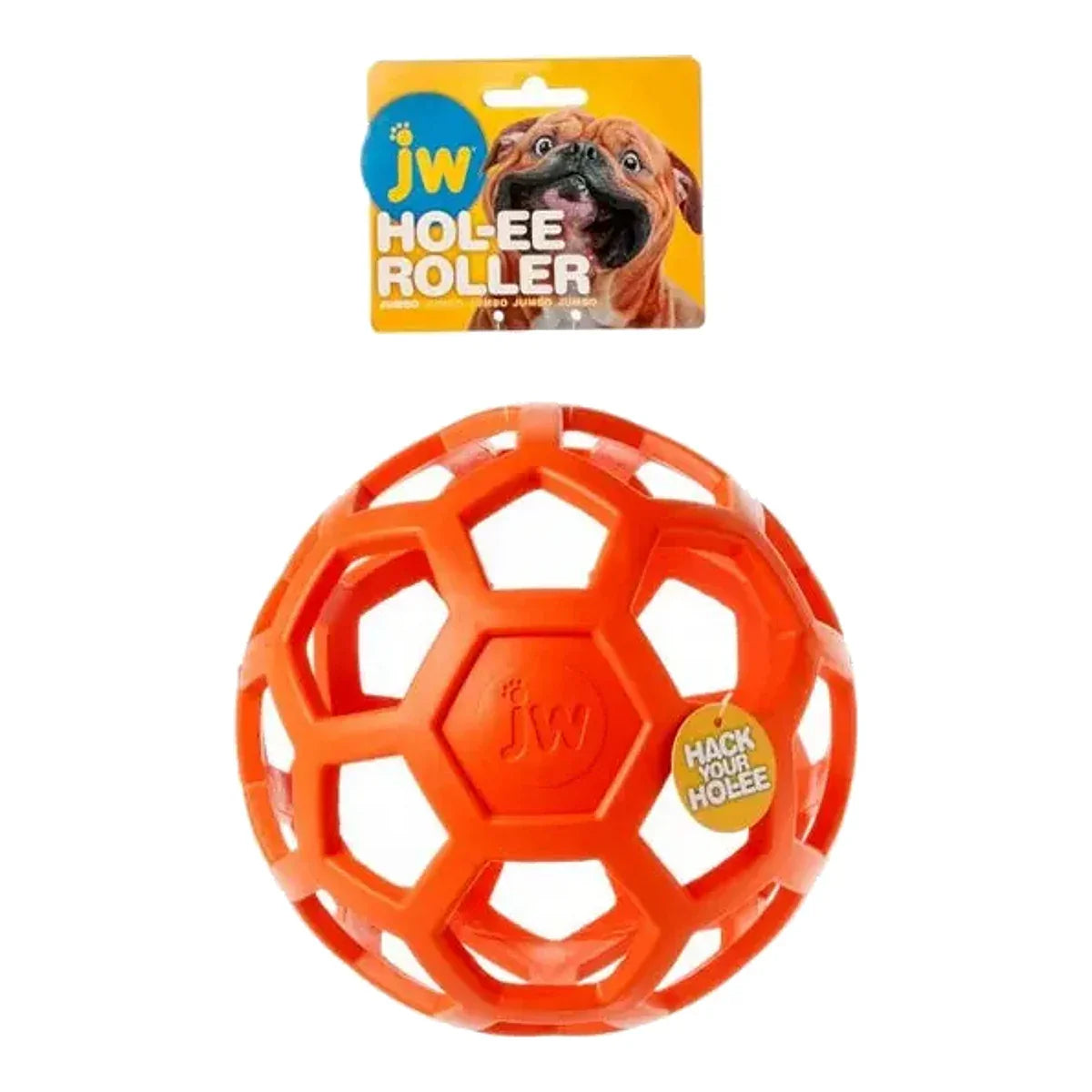 JW Pet Hol-ee Roller Jumbo Orange – packshot produktu na białym tle