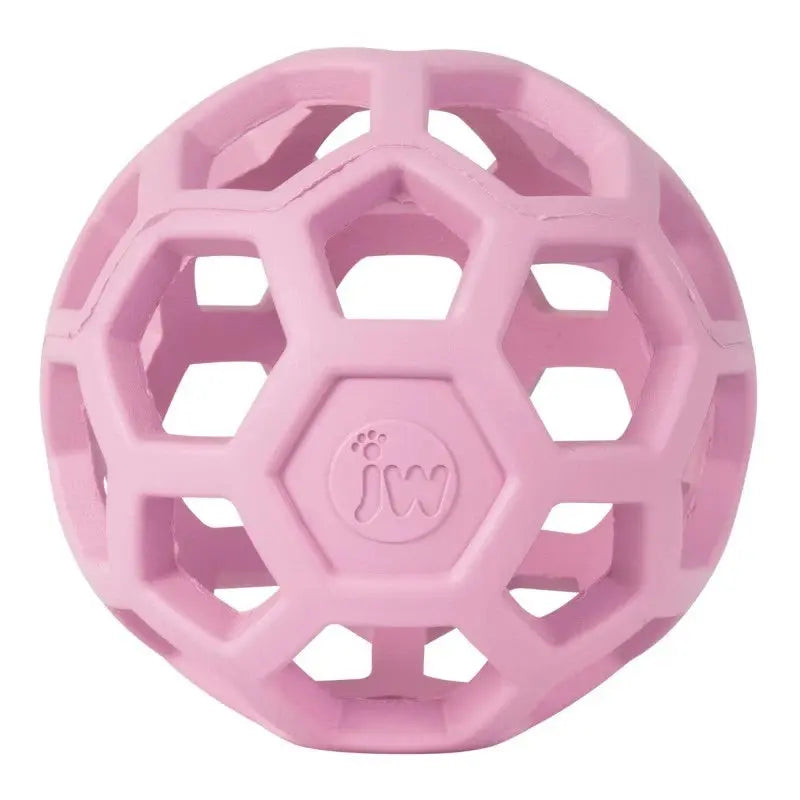 JW Pet - Hol-ee Roller Medium 11,5 cm - Piłka ażurowa różowa