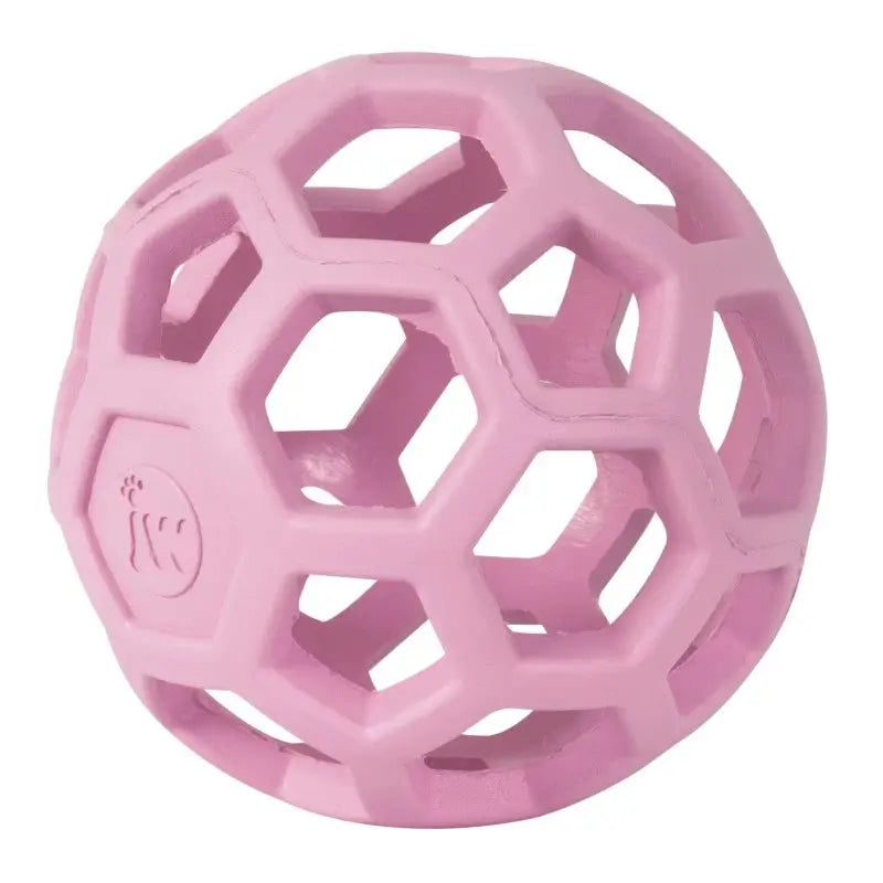 JW Pet - Hol-ee Roller Medium 11,5 cm - Piłka ażurowa różowa