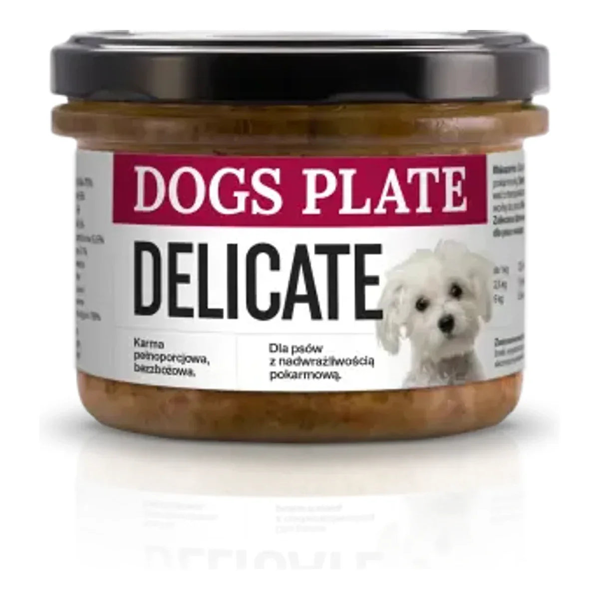 Dogs Plate Delicate 180g Karma mokra – packshot produktu na białym tle