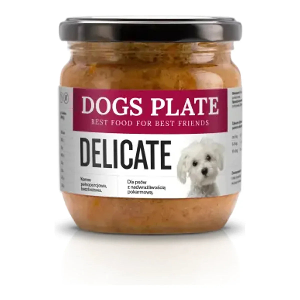 Dogs Plate Delicate 360g – packshot produktu na białym tle