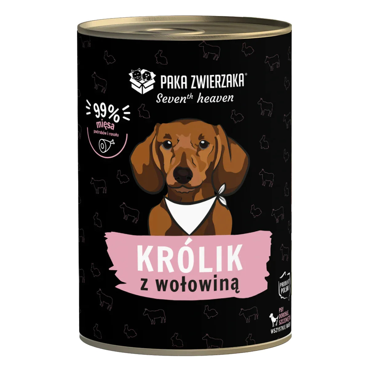 Karma mokra SH Królik z wołowiną (RabbitBeef) 400g Paka Zwierzaka