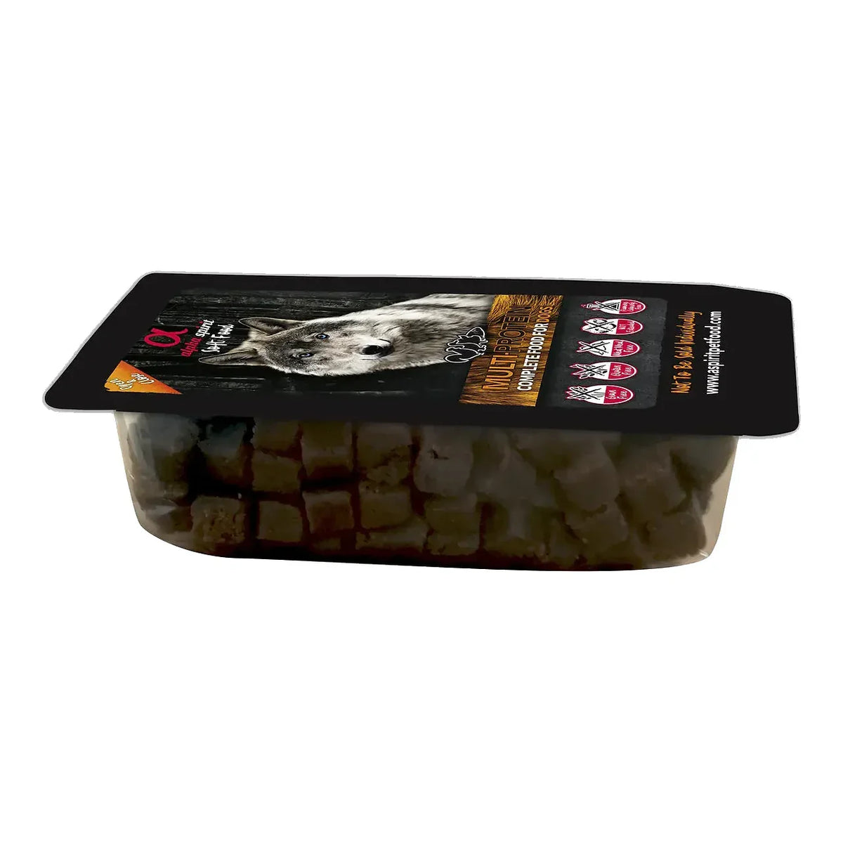 Alpha Spirit Karma półmiękka dla psa Multiprotein (dorosły) 200g – packshot produktu na białym tle