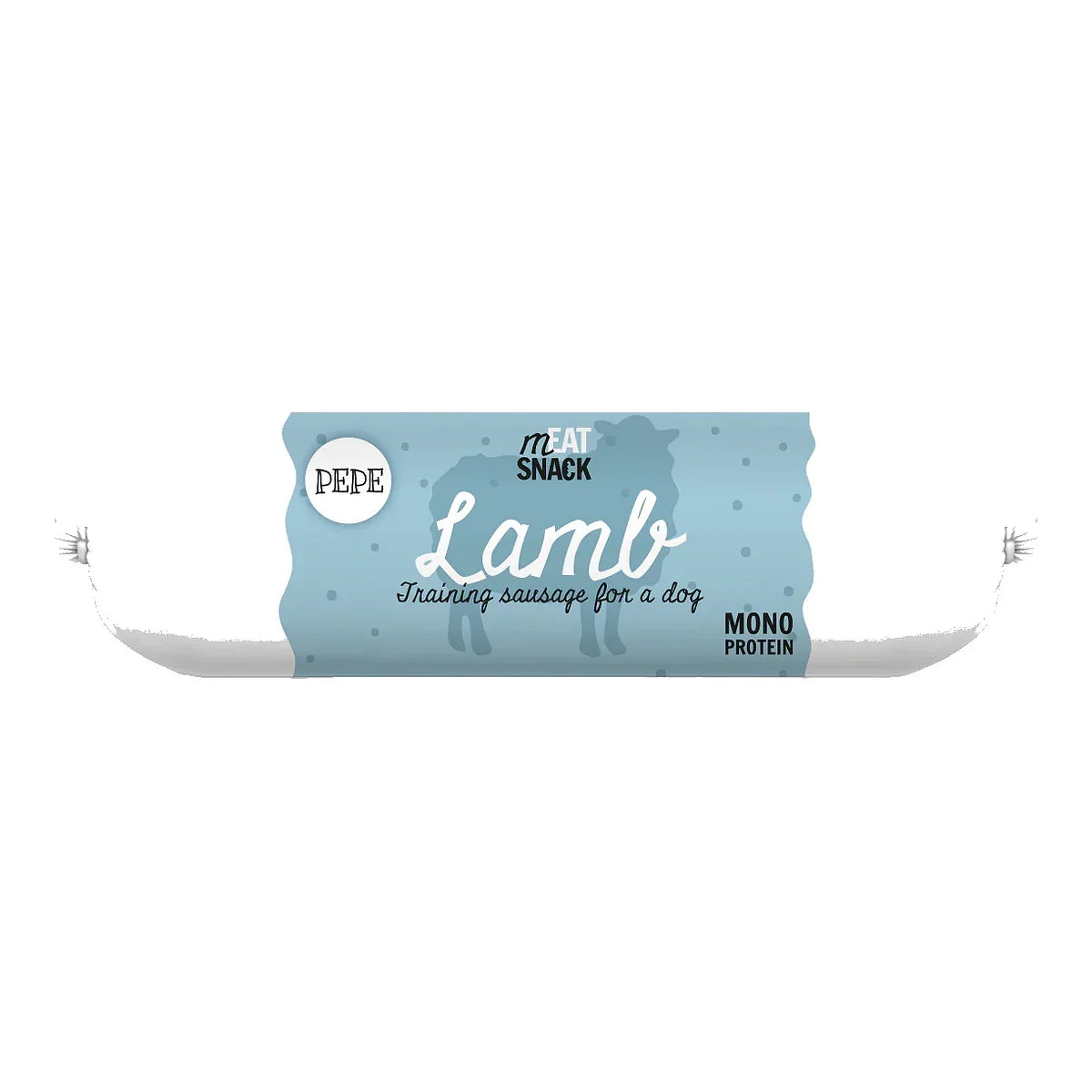 Kiełbaska PEPE Lamb (jagnięcina) 200g – packshot produktu na białym tle