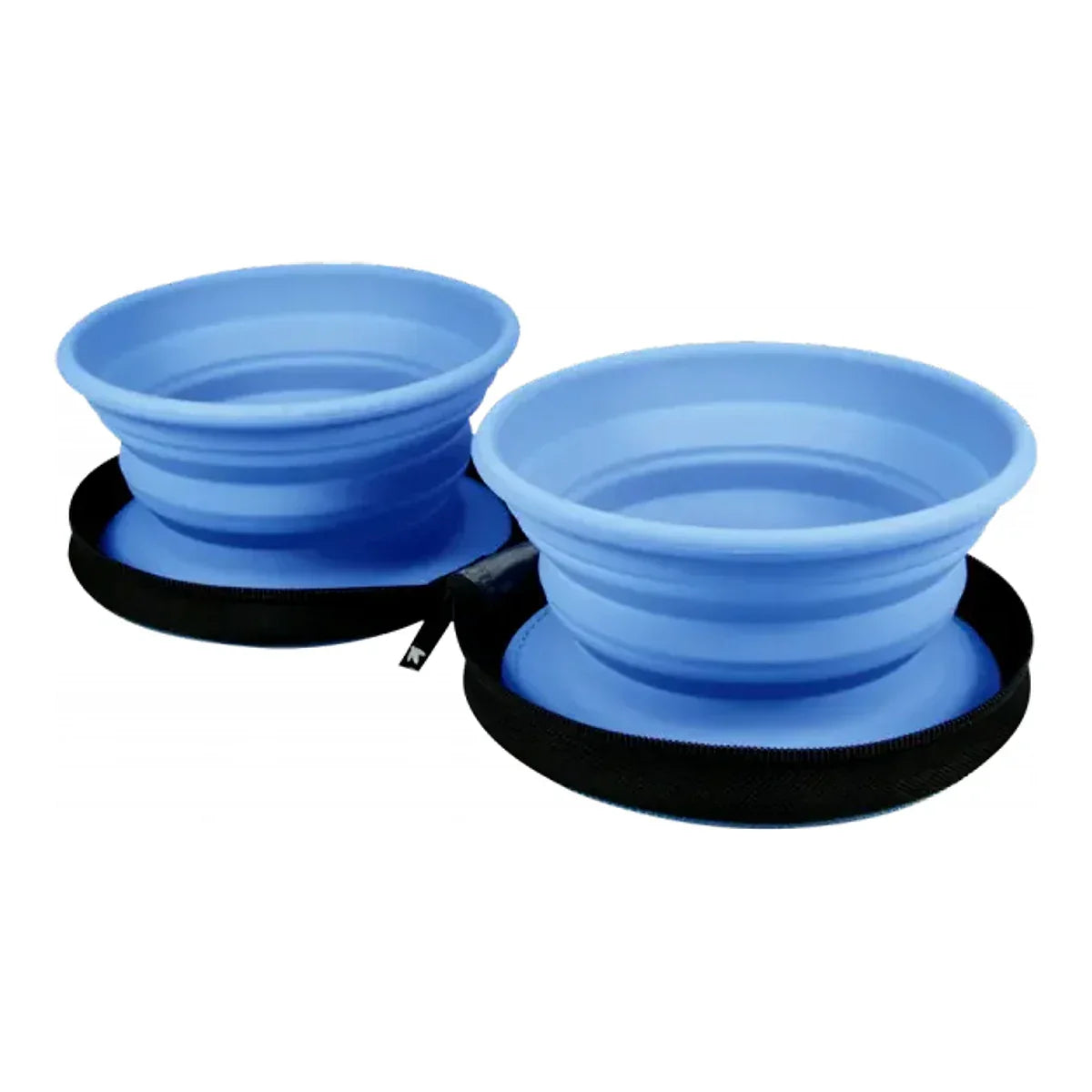 Kiwi Walker TRAVEL DOUBLE BOWL zestaw misek turystycznych niebieskich – packshot produktu na białym tle