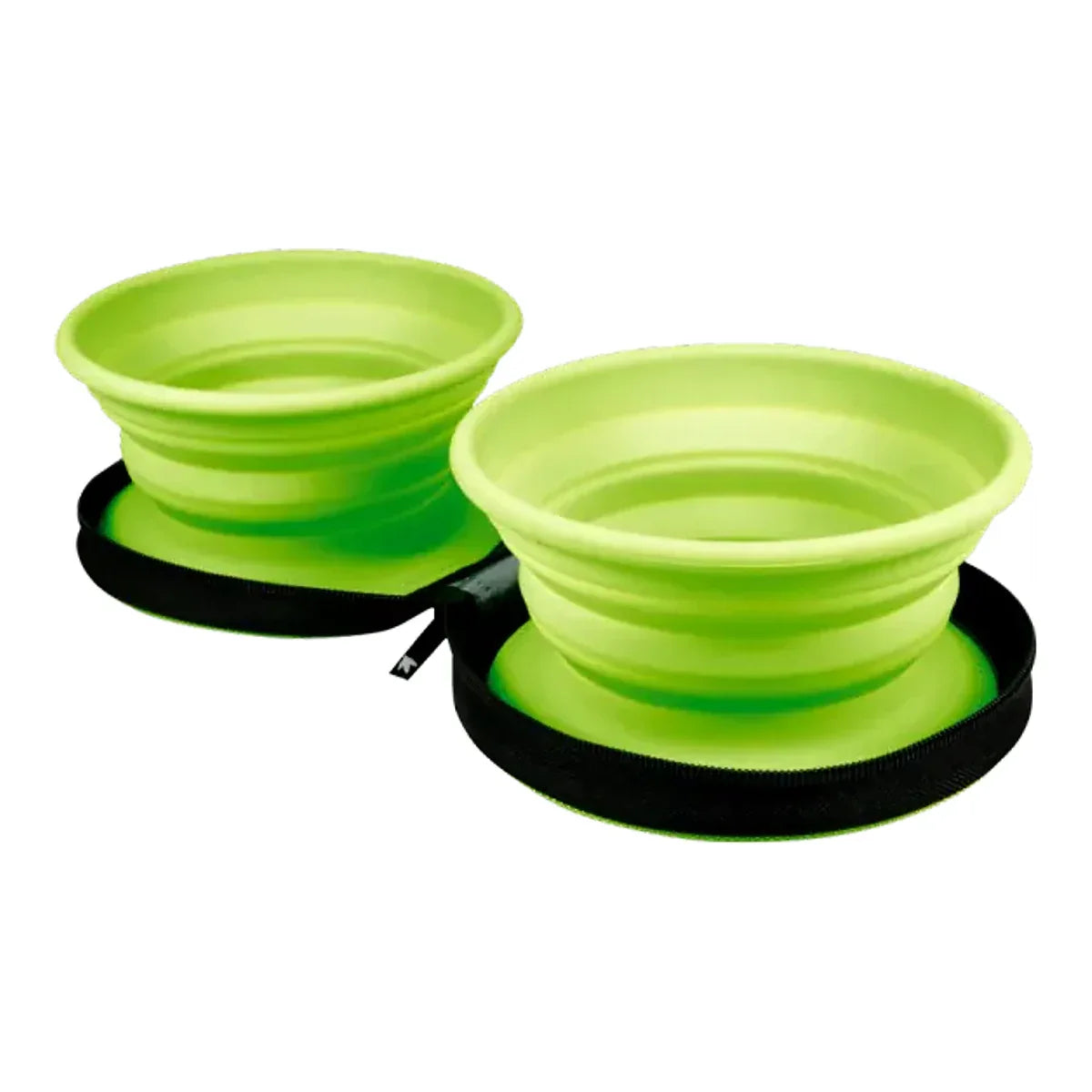 Kiwi Walker TRAVEL DOUBLE BOWL zestaw misek turystycznych zielonych – packshot produktu na białym tle