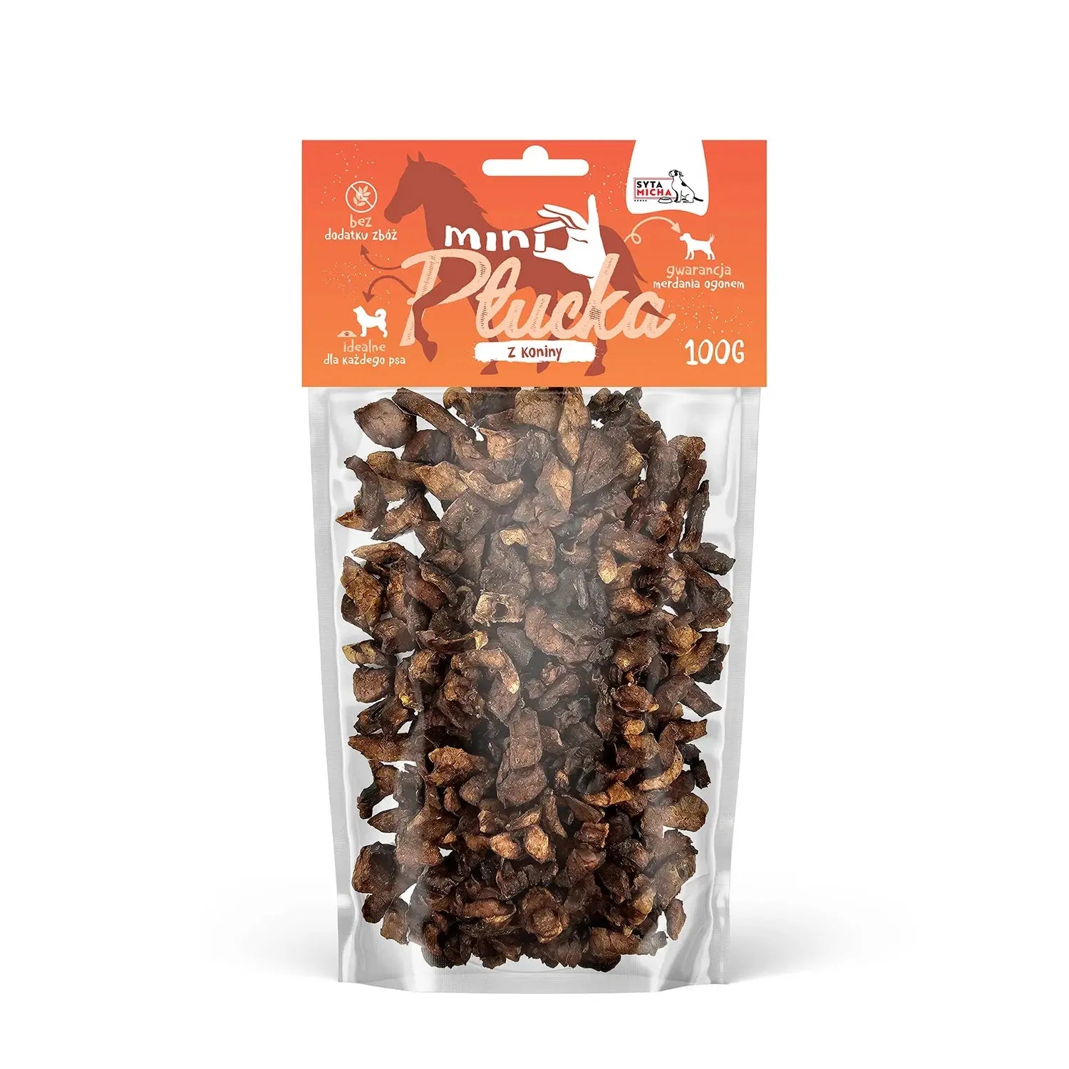 Mini Płucka z Koniny do treningu 100g Syta Micha Syta Micha