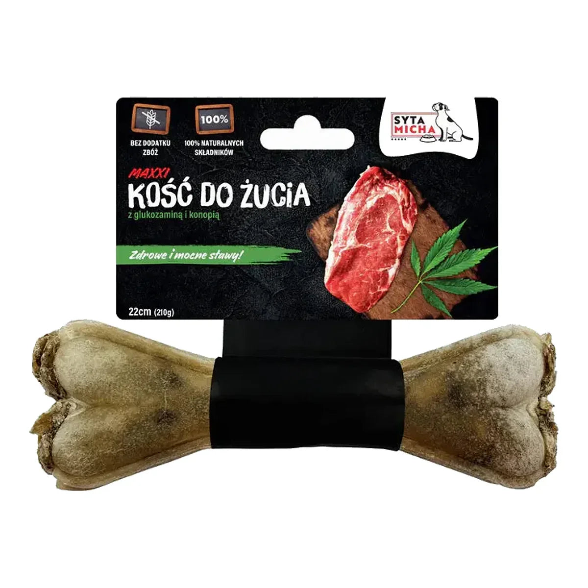 Kość do żucia dla psa na mocne stawy MAXXI – packshot produktu na białym tle