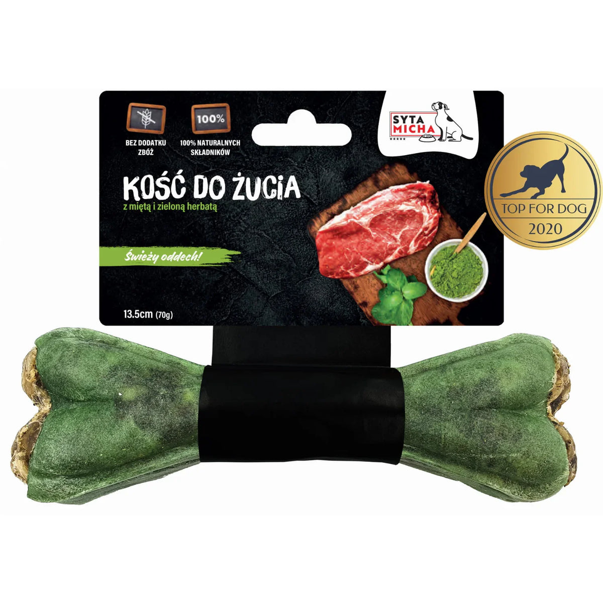 Kość do żucia dla psa na świeży oddech 13,5 cm Syta Micha