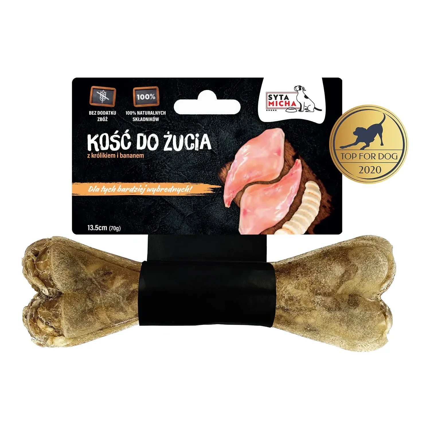 Kość do żucia dla wybrednych psów 13.5 cm – packshot produktu na białym tle
