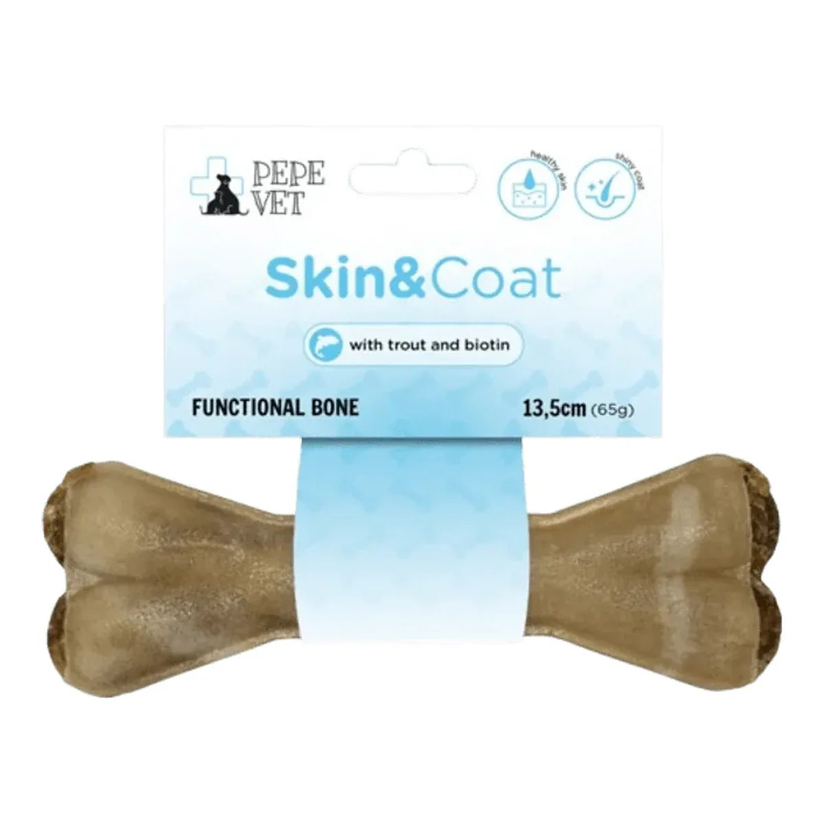 Kość funkcjonalna PEPE VET Skin&Coat 13,5cm – packshot produktu na białym tle