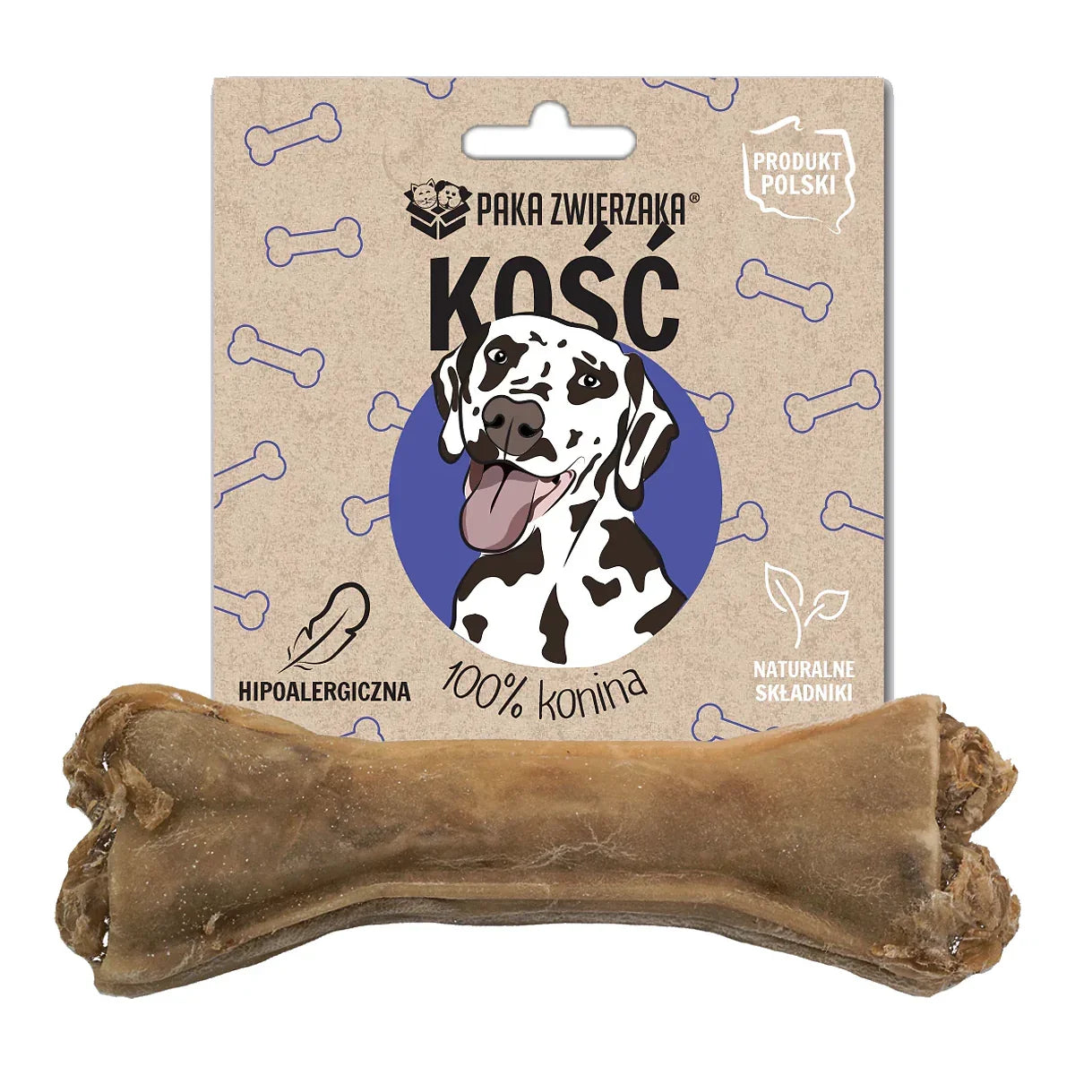 Kość konina 100% (12 cm) – packshot produktu na białym tle