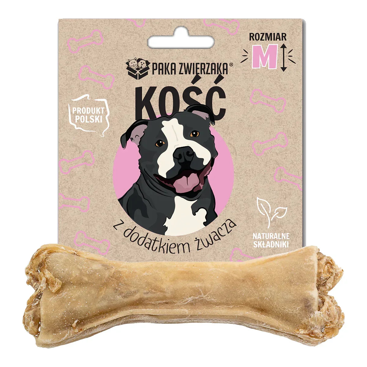 Kość z dodatkiem żwacza M (12 cm) – packshot produktu na białym tle