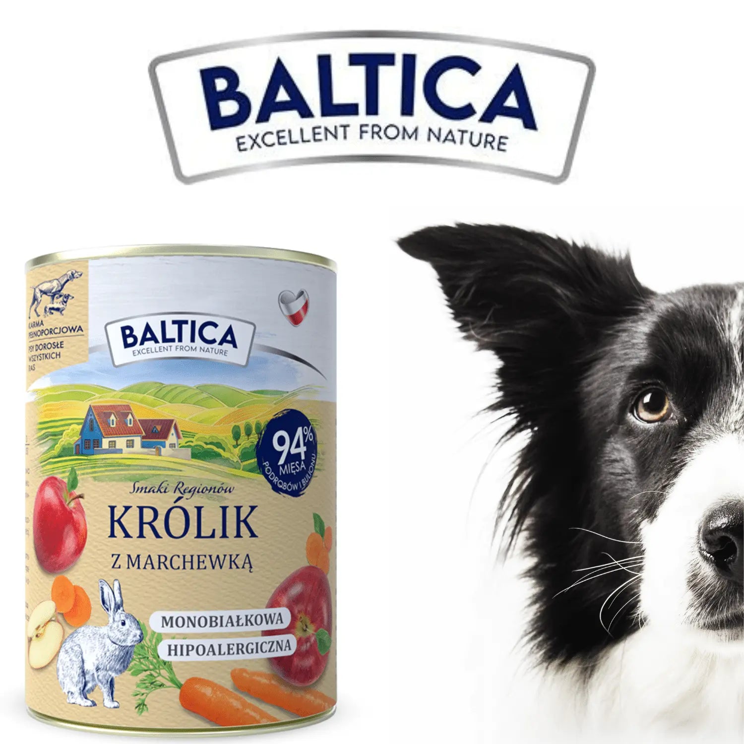 Baltica Karma Mokra Królik Z Marchewką 400g