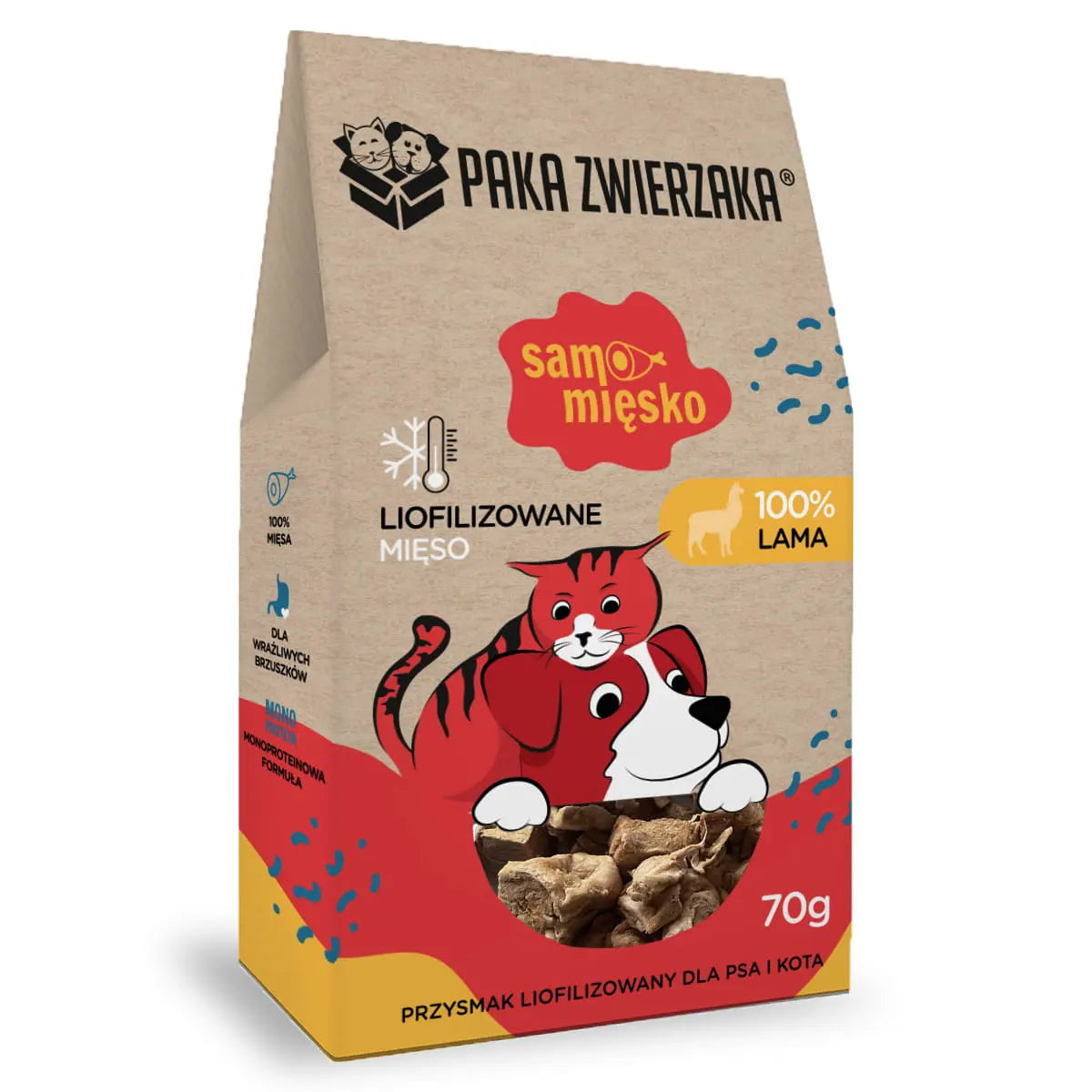 Przysmak liofilizowany Samo Mięsko LAMA 70g Paka Zwierzaka
