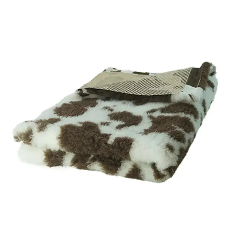 Legowisko antypoślizgowe DRY BED 28mm biało brązowa krówka BUBA A43 75x50cm DRY BED