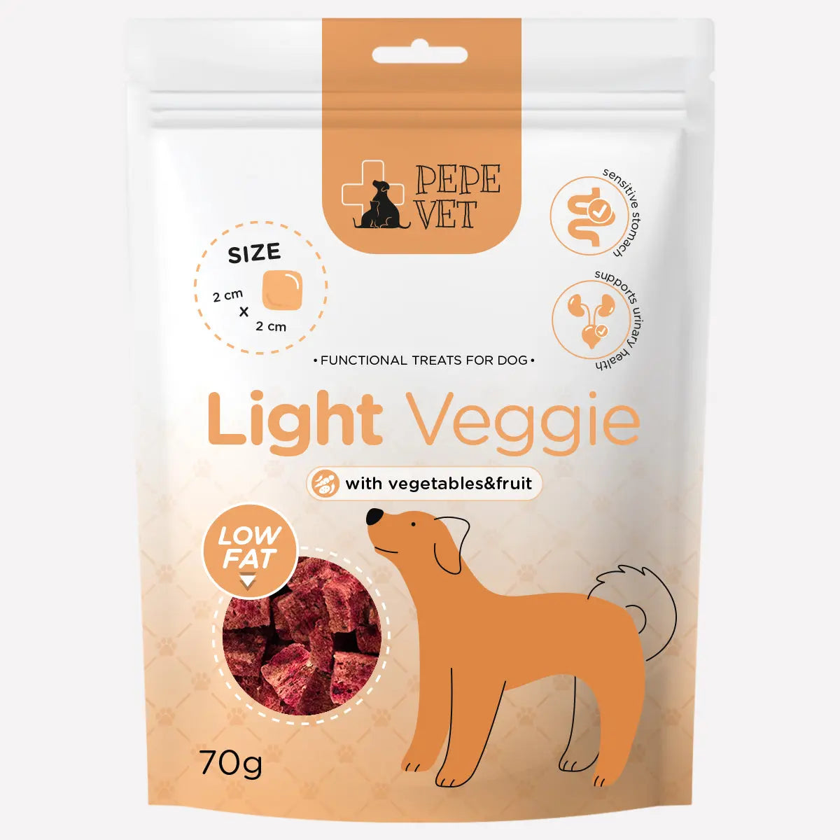 Przysmak PEPE VET Light Veggie 70g PEPE VET