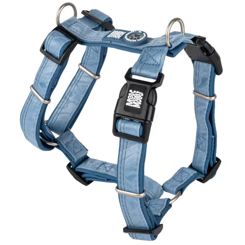 Max&Molly Comfort Harness Matrix 2.0 Ocean - miękkie szelki dla psa, z identyfikatorem QR i regulacją, niebieskie Max&Molly