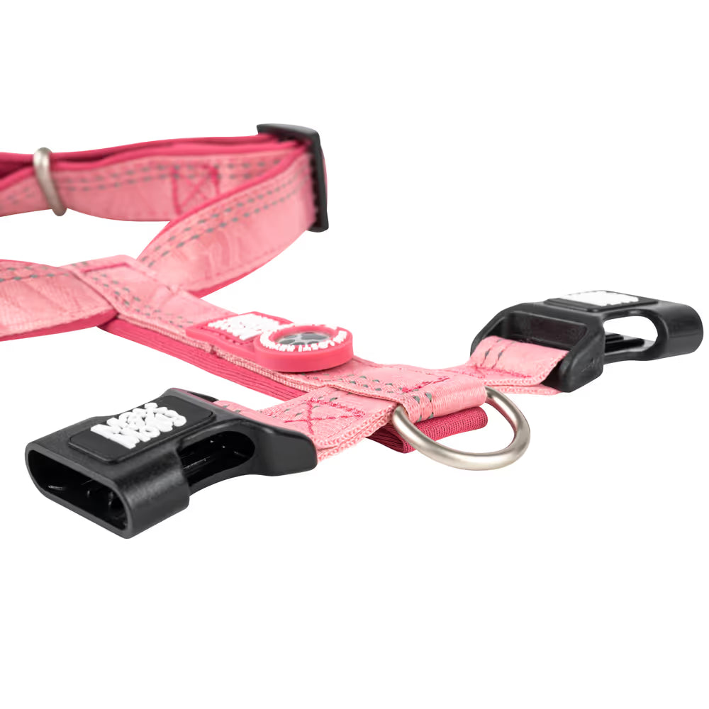 Max&Molly Comfort Harness Matrix 2.0 Rose - miękkie szelki dla psa, z identyfikatorem QR i regulacją, pastelowy różowy Max&Molly