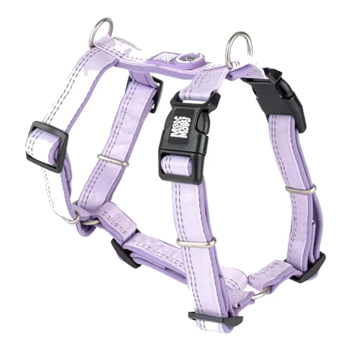 Max&Molly Comfort Harness Matrix 2.0 Lavender - miękkie szelki dla psa, z identyfikatorem QR i regulacją, fioletowe – packshot produktu na białym tle