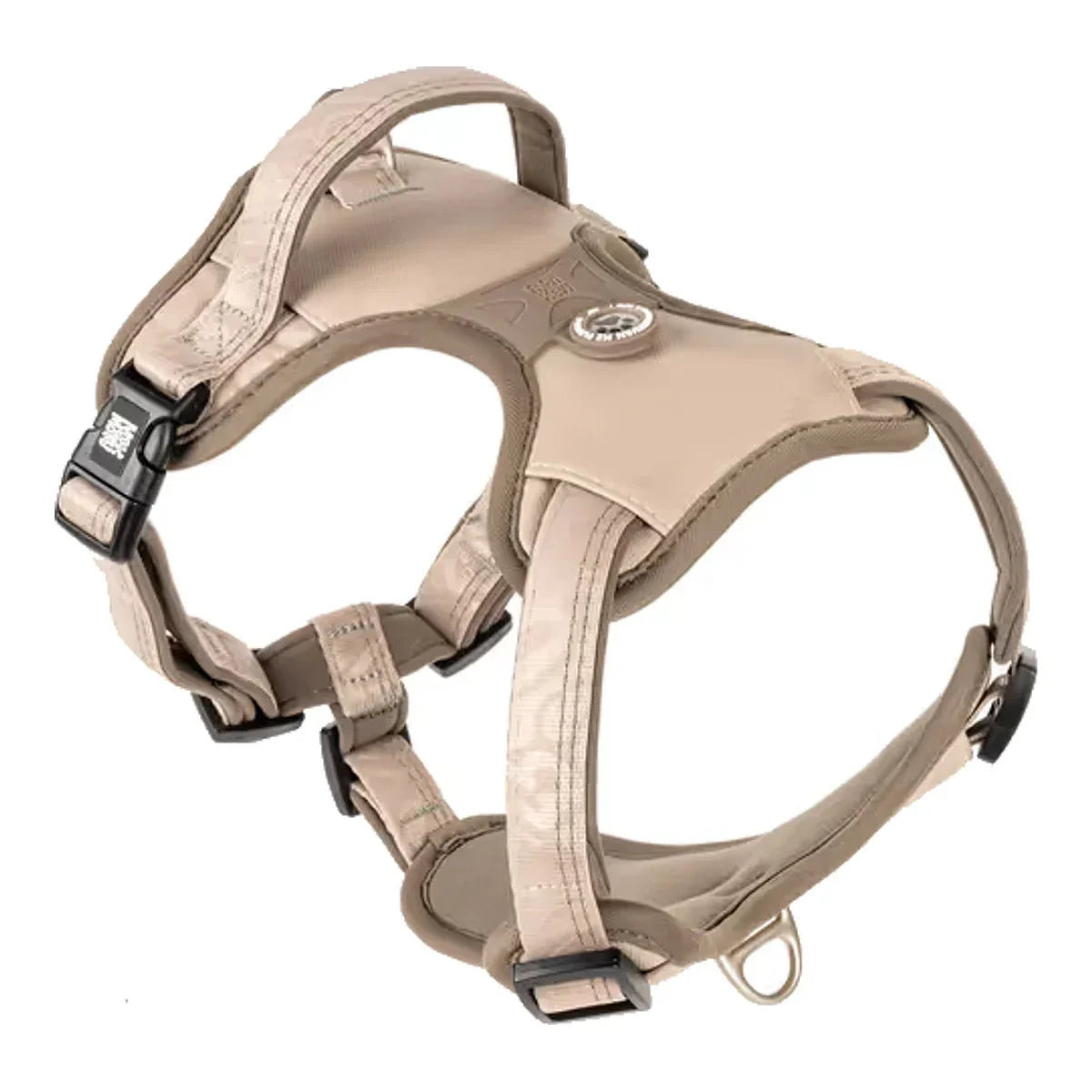 Max&Molly Sport Harness Matrix 2.0 Sand - szelki regulowane dla psa, z identyfikatorem QR, piaskowy beż – packshot produktu na białym tle