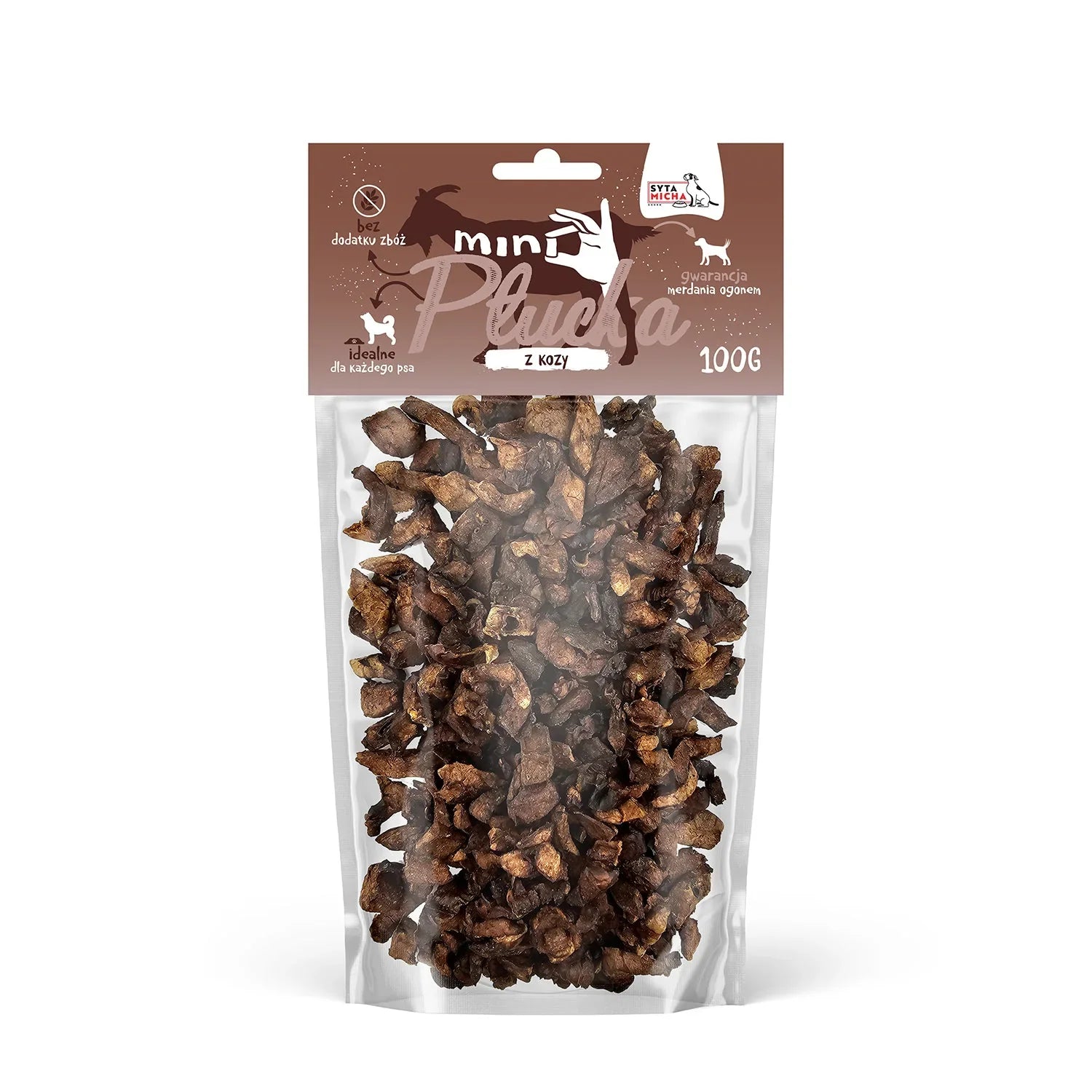 Mini płucka z kozy 100g Syta Micha