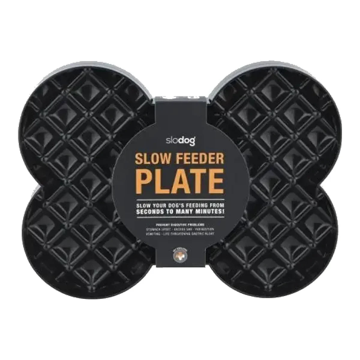 Miska spowalniająca jedzenie SLODOG® czarna – packshot produktu na białym tle
