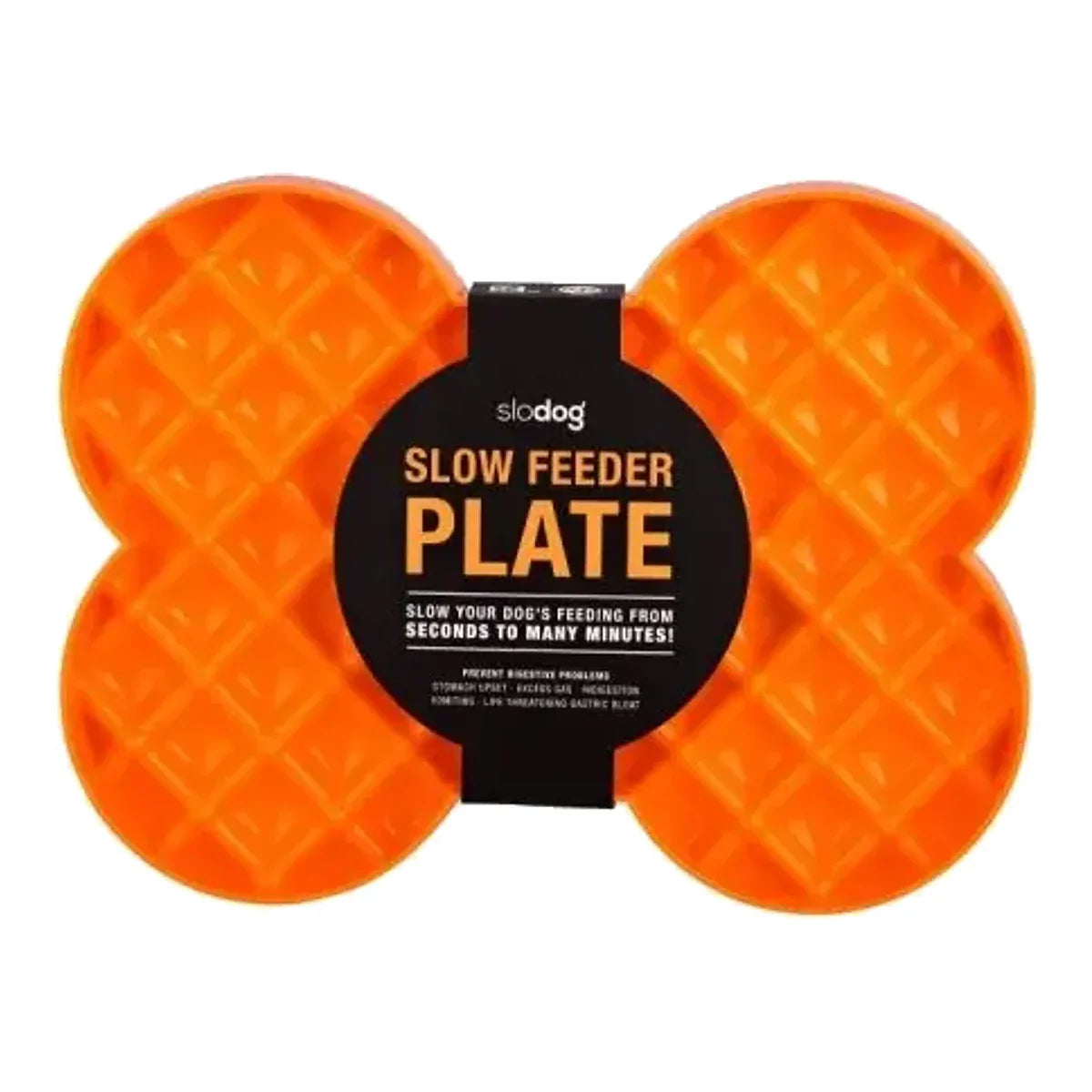 Miska spowalniająca jedzenie SLODOG® pomarańczowa – packshot produktu na białym tle