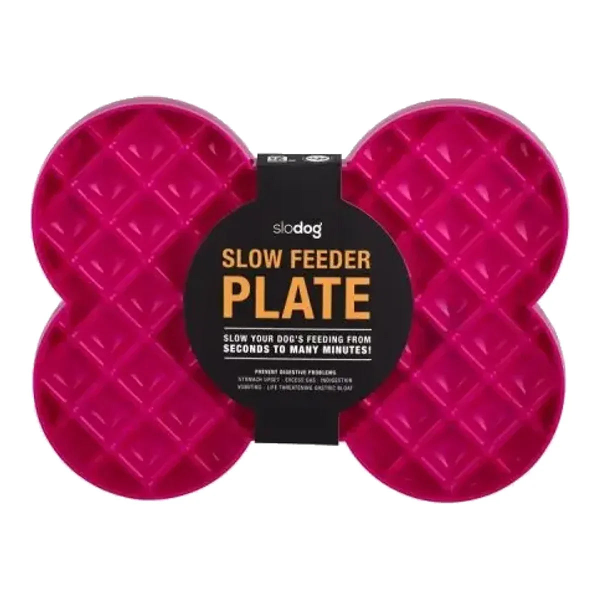Miska spowalniająca jedzenie SLODOG® różowa – packshot produktu na białym tle