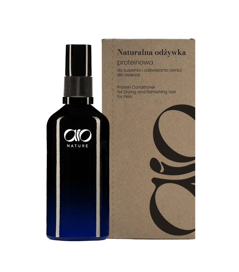 Naturalna odżywka proteinowa do suszenia i odświeżania sierści dla zwierząt 100ml