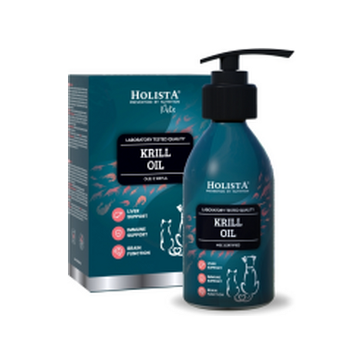 Holista Olej z Kryla dla psa i kota 100ml (astaksantyna)