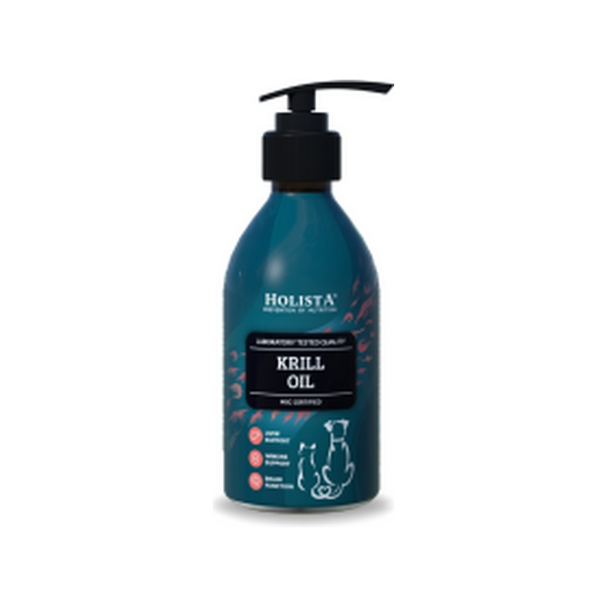 Holista Olej z Kryla dla psa i kota 200ml (astaksantyna)