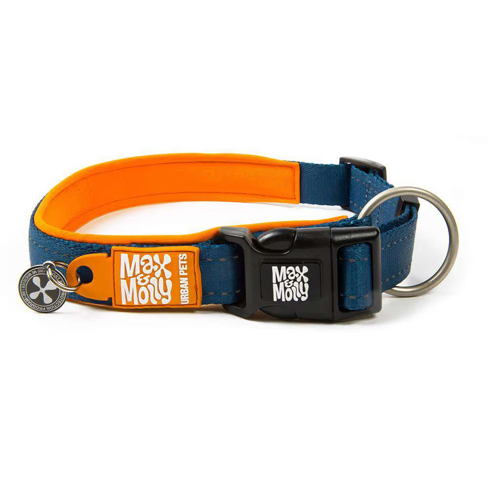 Max&Molly GOTCHA! Smart ID Matrix Orange Collar - obroża dla psa z lokalizatorem QR, pomarańczowa S Max&Molly