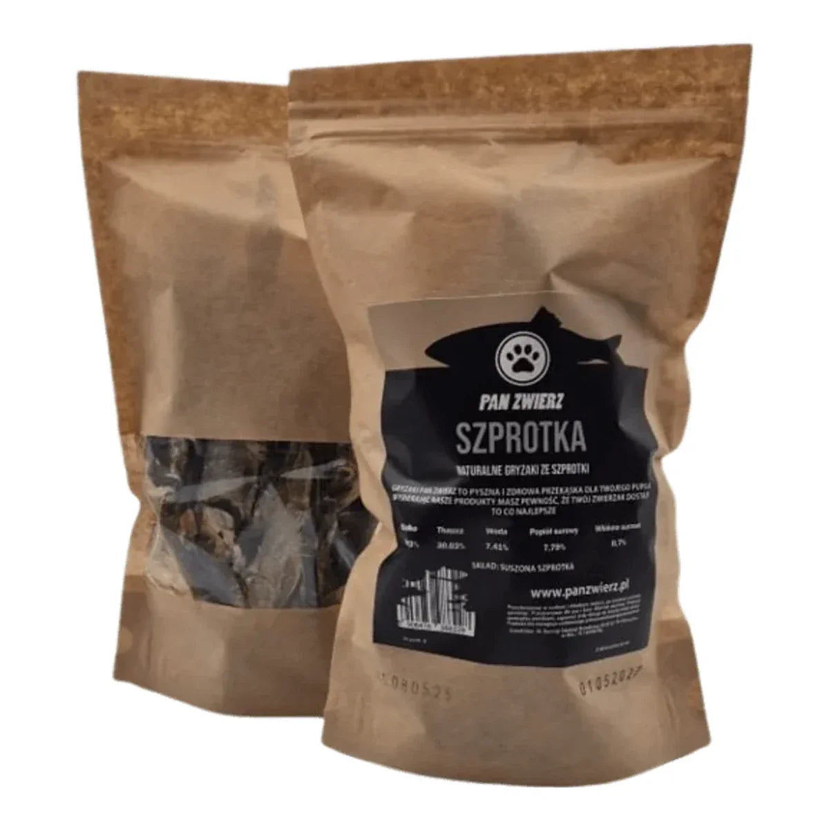 Pan Zwierz - Szprotka 180g - Naturalne, suszone smaczki – packshot produktu na białym tle