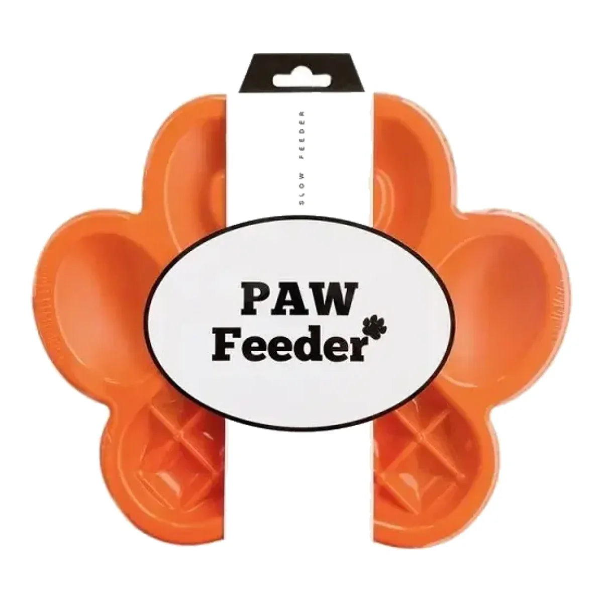 Pet Dream House PAW SLOW FEEDER kolor pomarańczowy – packshot produktu na białym tle
