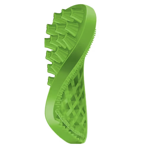 Pet+Me Soft Silicone Brush Green - szczotka silikonowa dla małych psów i kotów z długą, gęstą sierścią i miękkim podszerstkiem Pet+Me