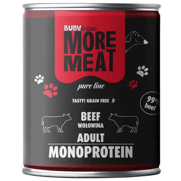 BUBAlicious More Meat mono karma dla psa Pure Line 400g WOŁOWINA BUBA