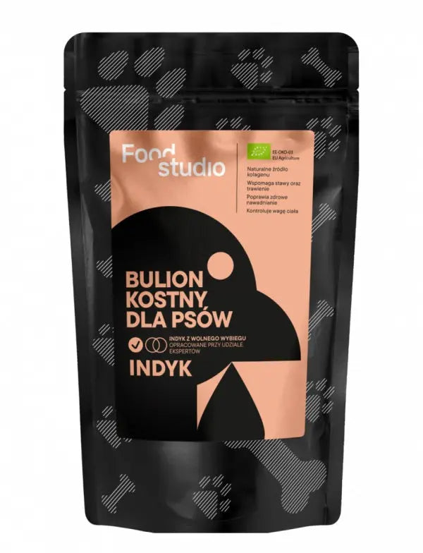 BULION KOSTNY DLA PSÓW PSA INDYK FOOD STUDIO CHEFS 230ml Food Studio