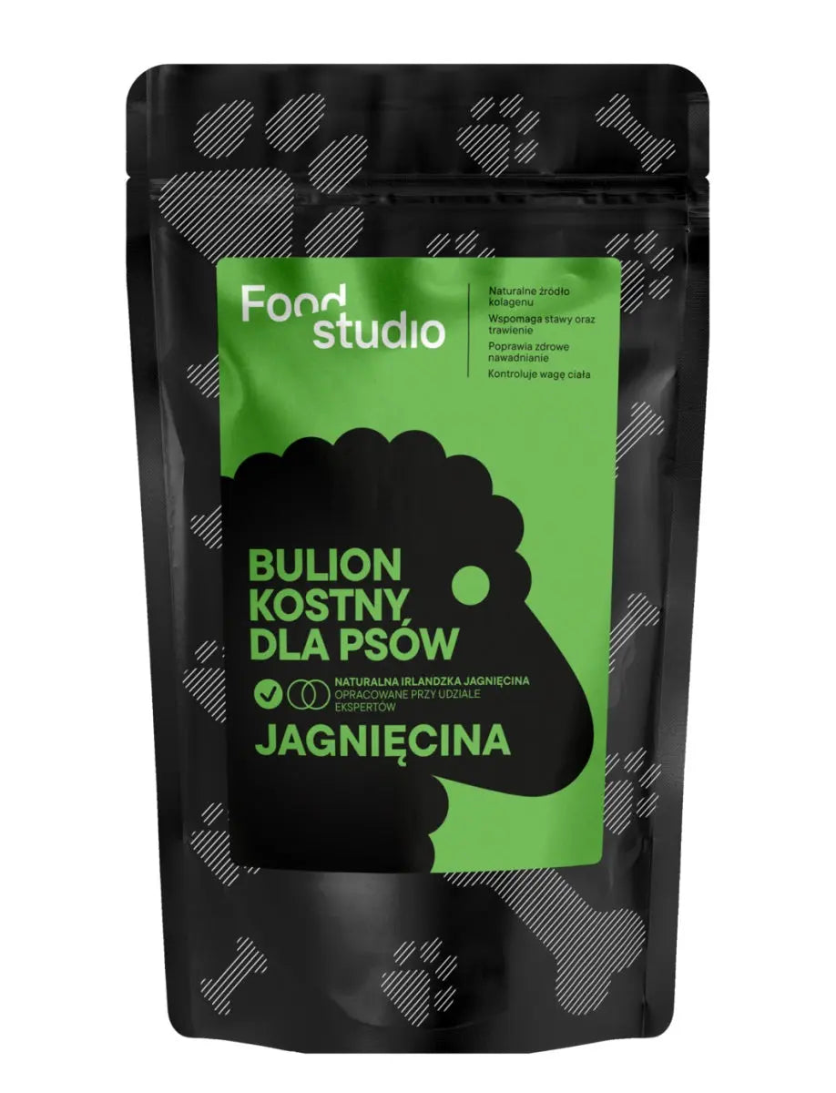 BULION KOSTNY DLA PSÓW PSA JAGNIĘCINA FOOD STUDIO CHEFS 230ml Food Studio