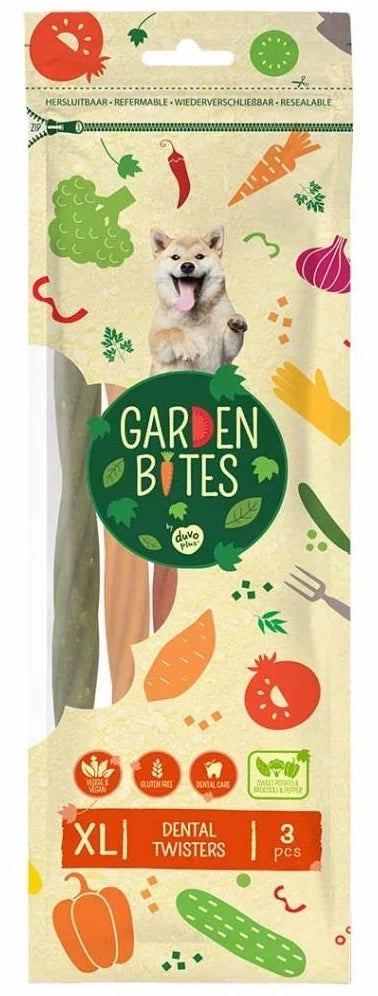 GARDEN BITES DENTAL TWISTERS ``XL`` 25cm 3szt