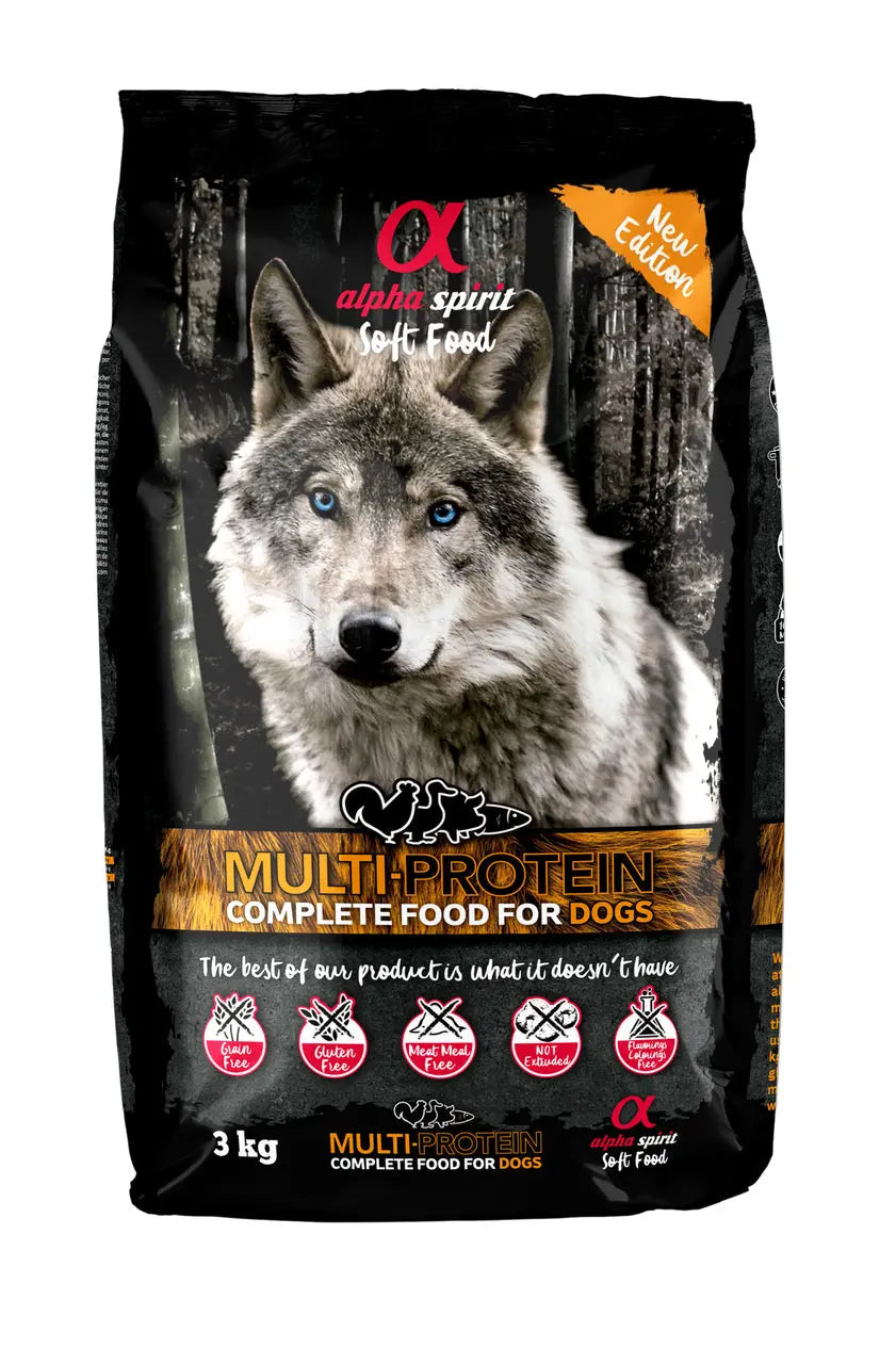 Karma sucha dla psa Alpha Spirit Multiprotein 3 kg (miękka) Alpha Spirit