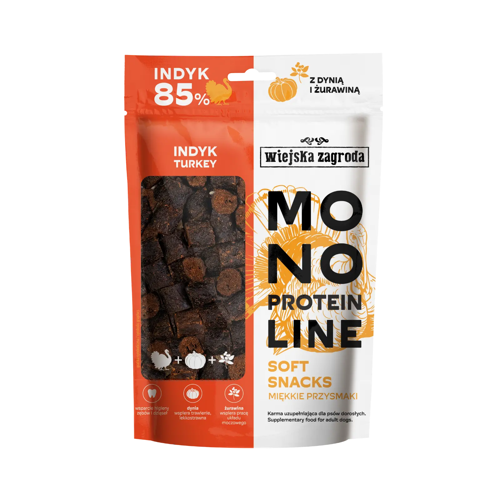 Przysmak dla psa Wiejska Zagroda Monoproteinowy soft snacks Indyk 115g Wiejska Zagroda