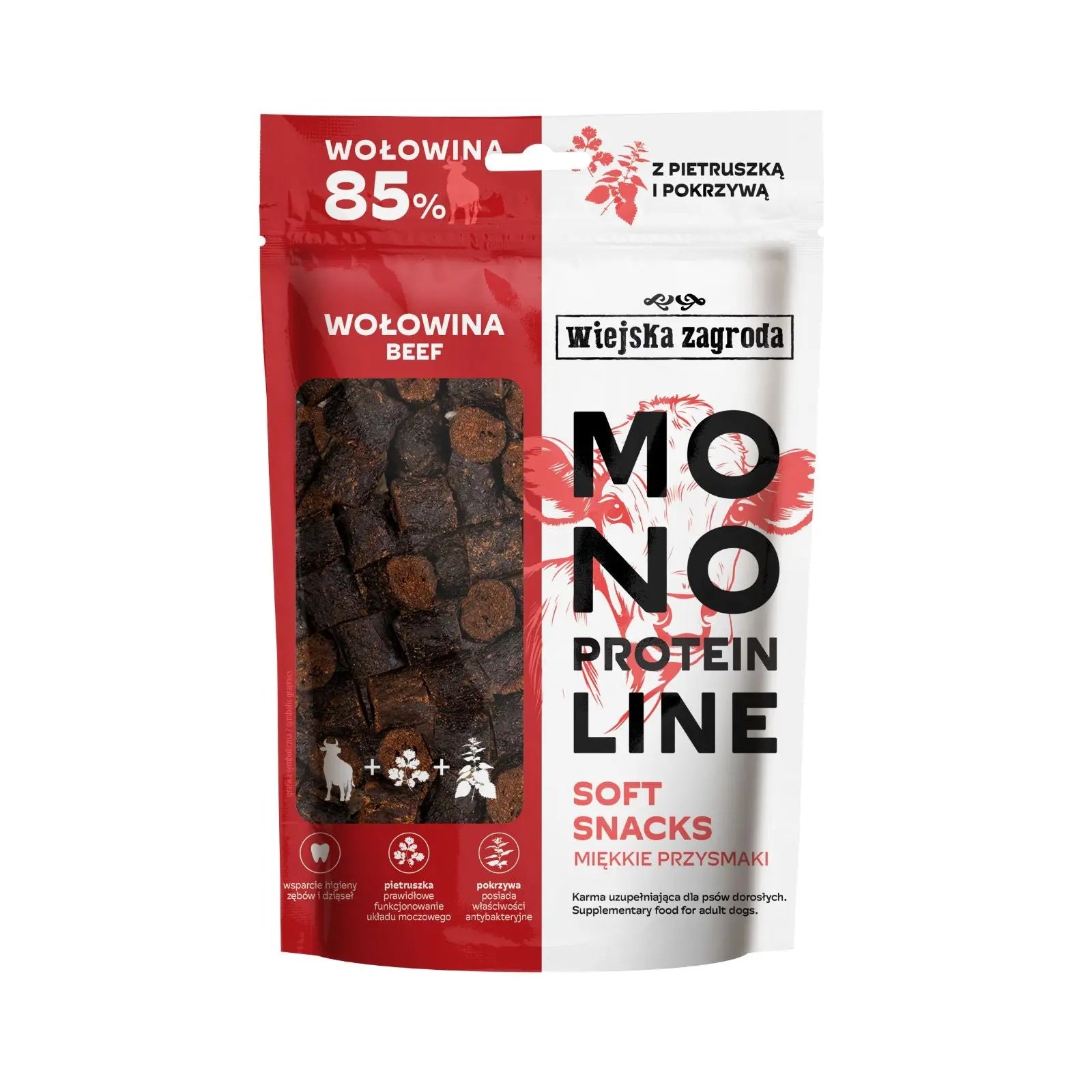 Przysmak dla psa Wiejska Zagroda Monoproteinowy soft snacks Wołowina 115g Wiejska Zagroda