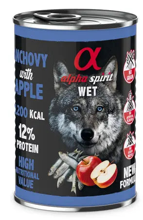 Karma mokra dla psa Alpha Spirit Anchovy with Apple 400 g Alpha Spirit