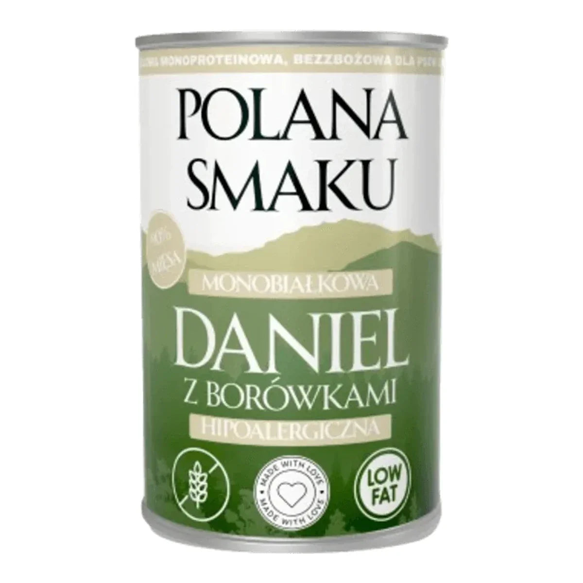 Polana Smaku - Daniel z borówkami 400g – packshot produktu na białym tle