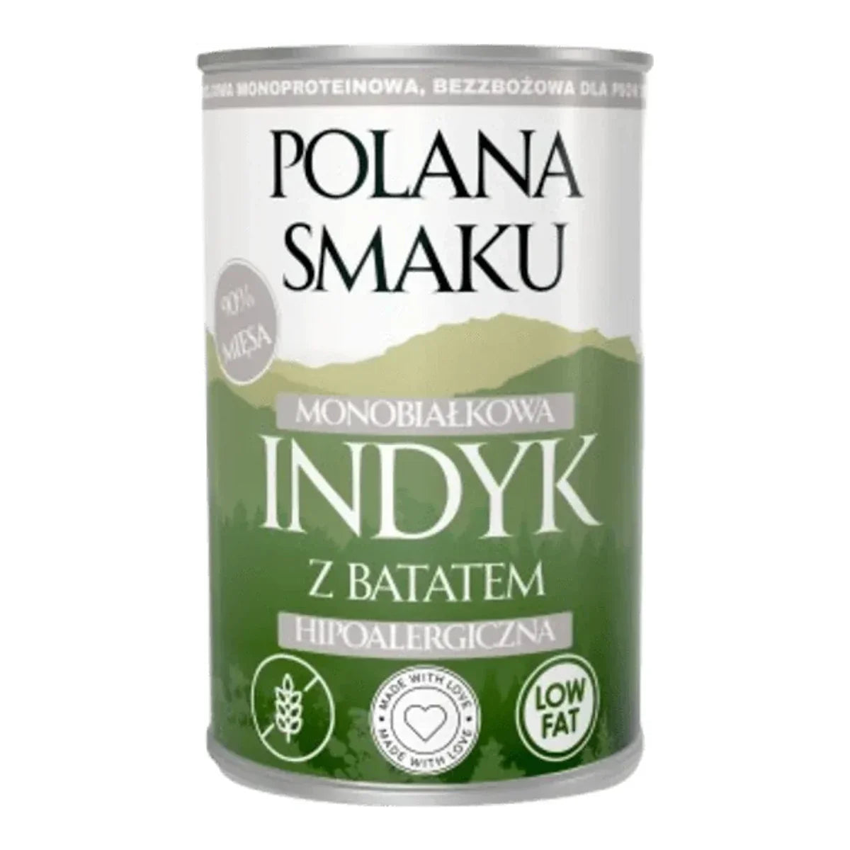 Polana Smaku - Indyk z batatem 400g – packshot produktu na białym tle