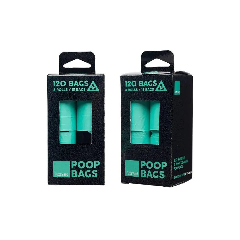 Poop Bags - Worki Kompostowalne - 8 rolek (120 worków) FuzzYard