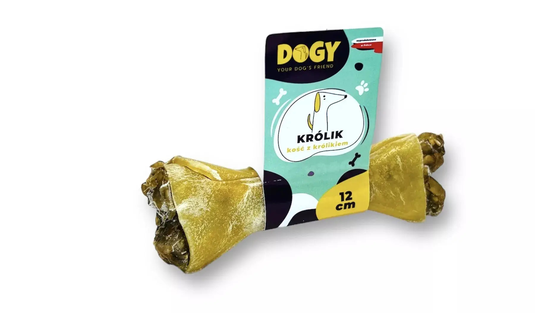 DOGY - Kość z królikiem i marchewką 12cm DOGY